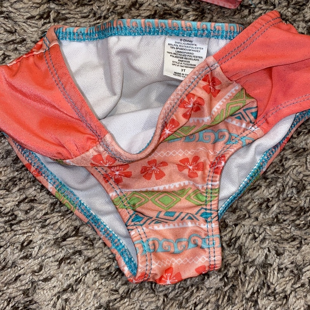 Disney 3T Moana Two-Piece Tankini Swimsuit - Picture 2 of 5